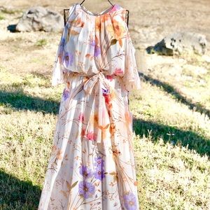 Calvin Klein open shoulder dress